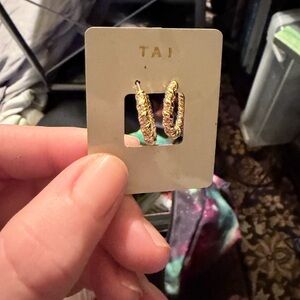 TAI Twisted Gold Earrings